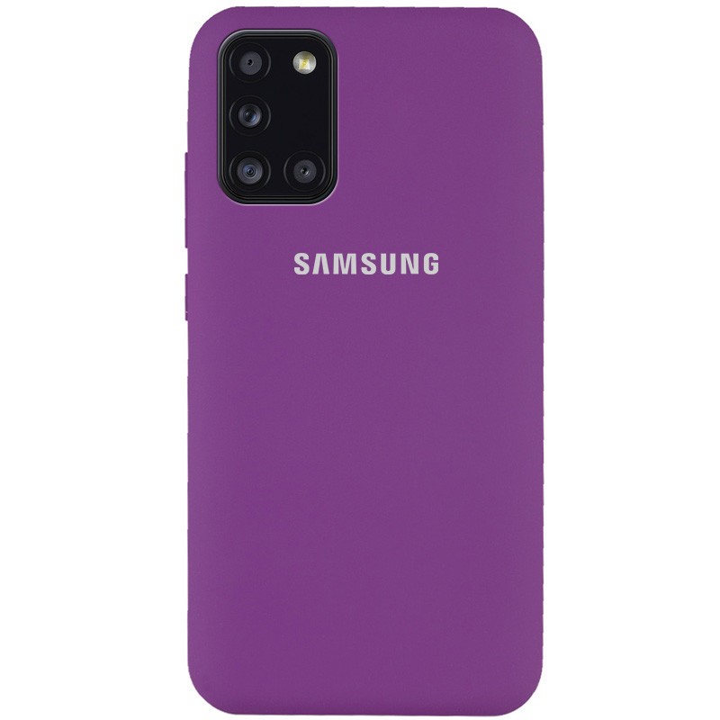 Silicone Cover Full Protective (AA) для Samsung A31 (Grape)-0