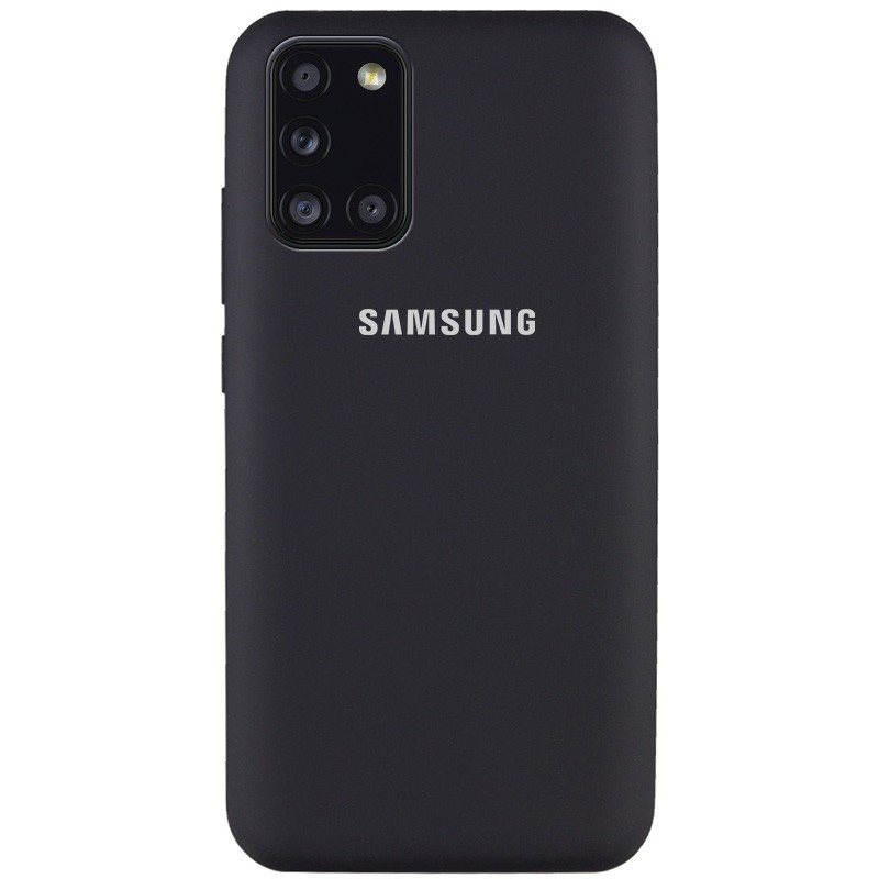Silicone Cover Full Protective (AA) для Samsung A31 (Black)-0