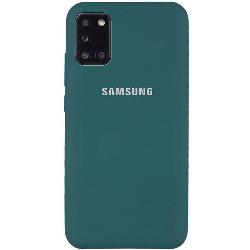 Silicone Cover Full Protective (AA) для Samsung A31 (Pine Green)-0