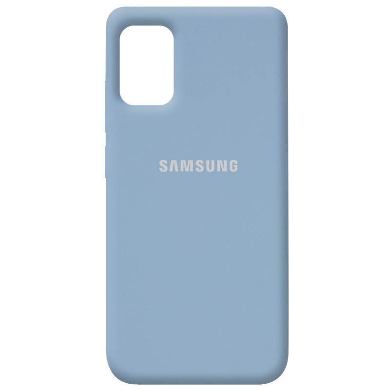 Silicone Cover Full Protective (AA) для Samsung A31 (Lilac Blue)-0