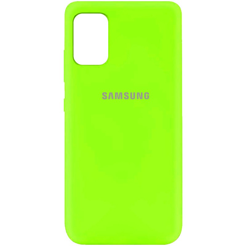 Silicone Cover My Color Full Protective (A) для Samsung A31 (Neon Green)-0