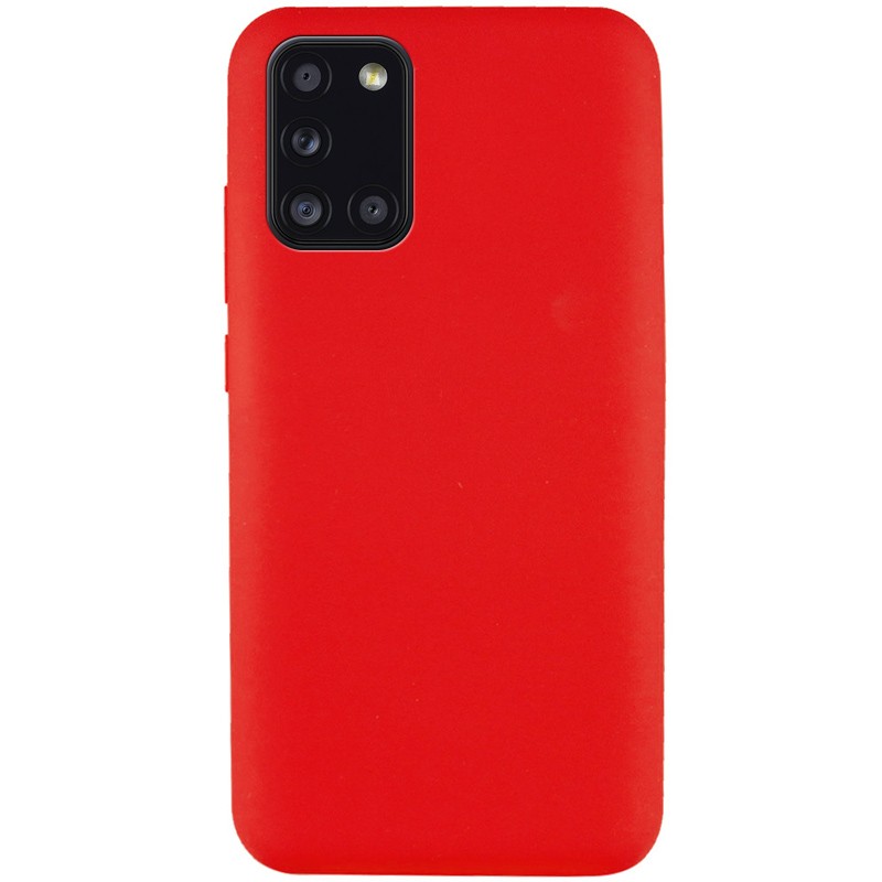 Silicone Cover Full without Logo (A) для Samsung A31 (Red)-0