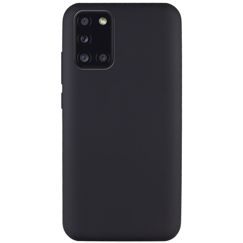 Silicone Cover Full without Logo (A) для Samsung A31 (Black)-0