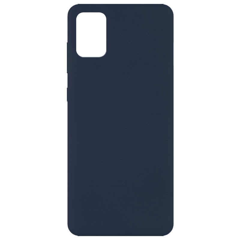 Silicone Cover Full without Logo (A) для Samsung A31 (Midnight Blue)-0