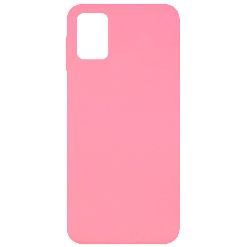 Silicone Cover Full without Logo (A) для Samsung A31 (Pink)-0