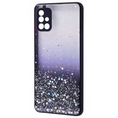 Накладка Glitter Bling Sequins для Samsung A71 (black)-0