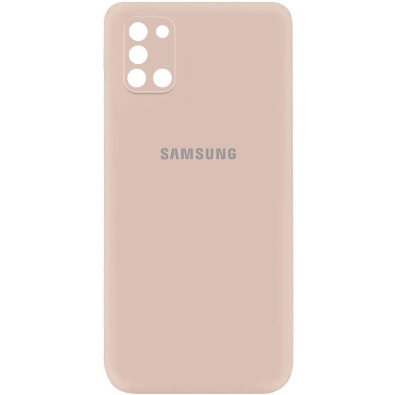Silicone Cover My Color Full Camera (A) для Samsung A31 (Pink Sand)-0