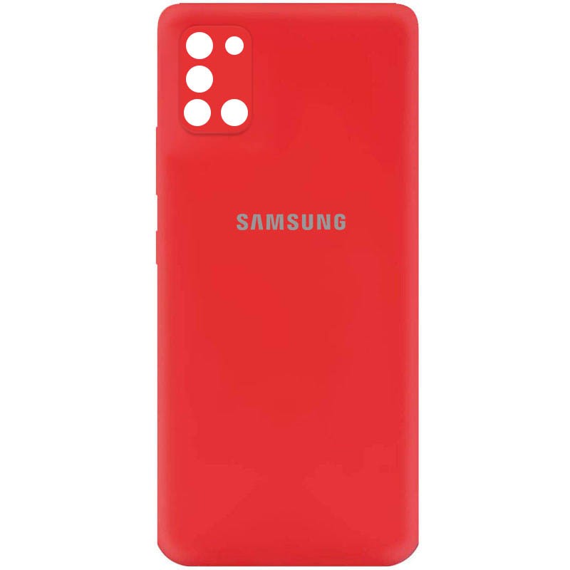 Silicone Cover My Color Full Camera (A) для Samsung A31 (Red)-0