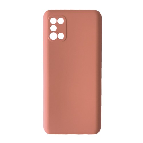 Silicone Cover Full Camera without Logo (A) для Samsung A31 (Peach)-0
