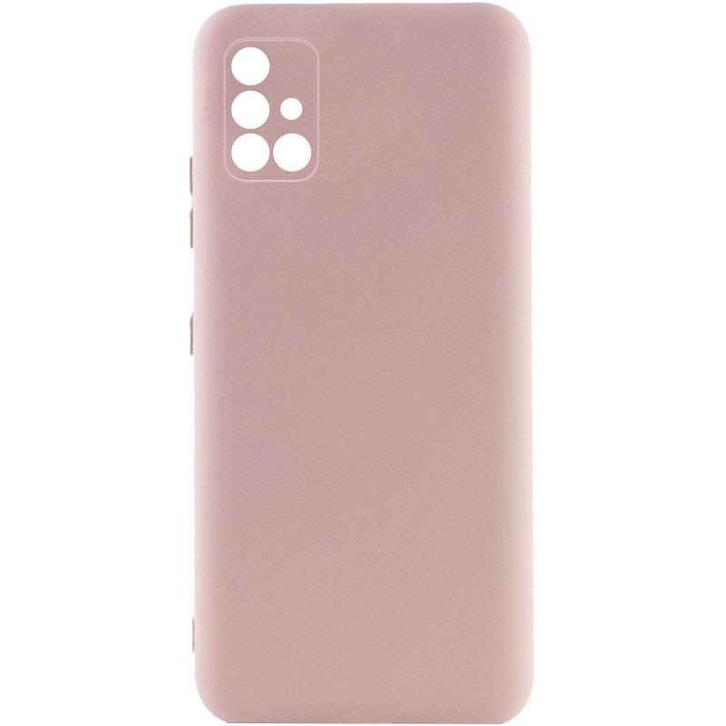 Silicone Cover Full Camera without Logo (A) для Samsung A31 (Pink sand)-0