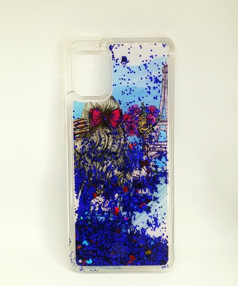 Накладка Fluid Painted для Samsung A31 "Дівчина з квітами в Парижі"-0