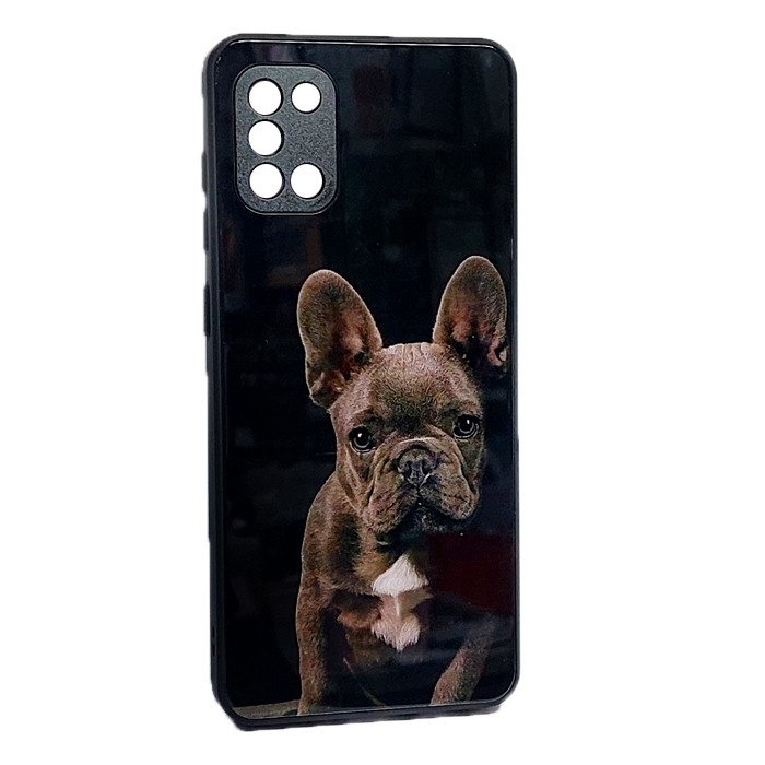 Накладка Marble Clouds для Samsung A31 Dogs (скляний)-0