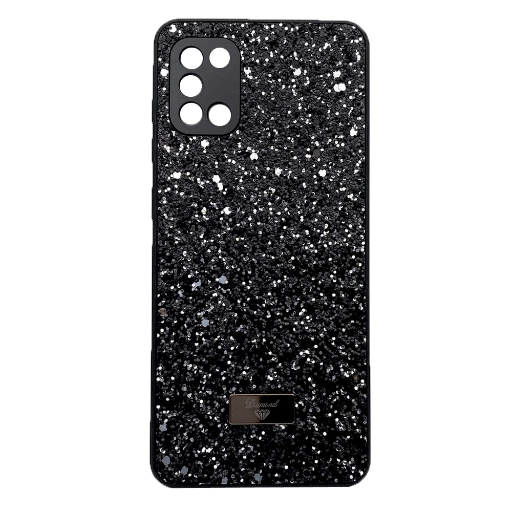 Накладка Bling Grainy Diamond Separate Camera для Samsung A31 (Чорна)-0