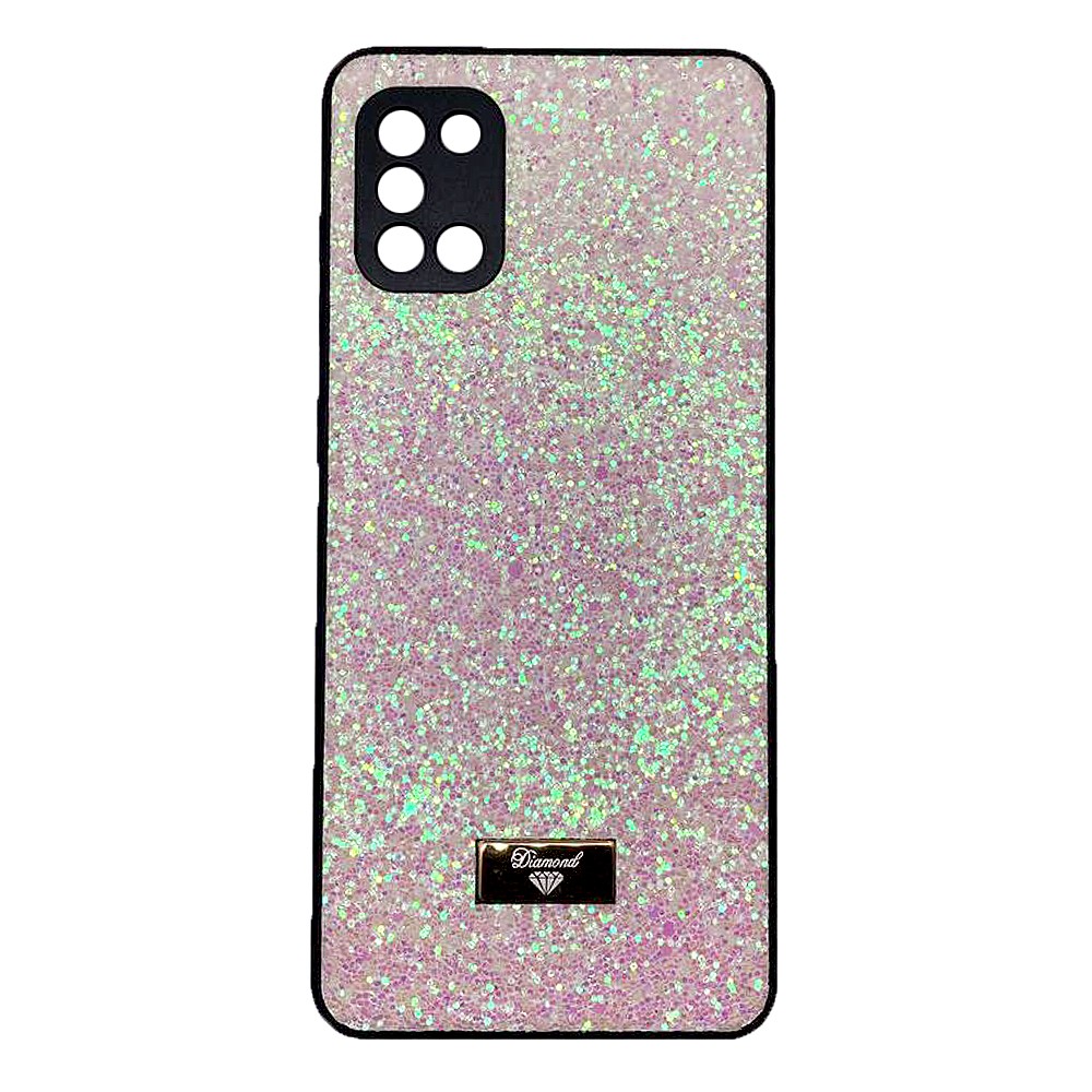 Накладка Bling Grainy Diamond Separate Camera для Samsung A31 (Рожева)-0