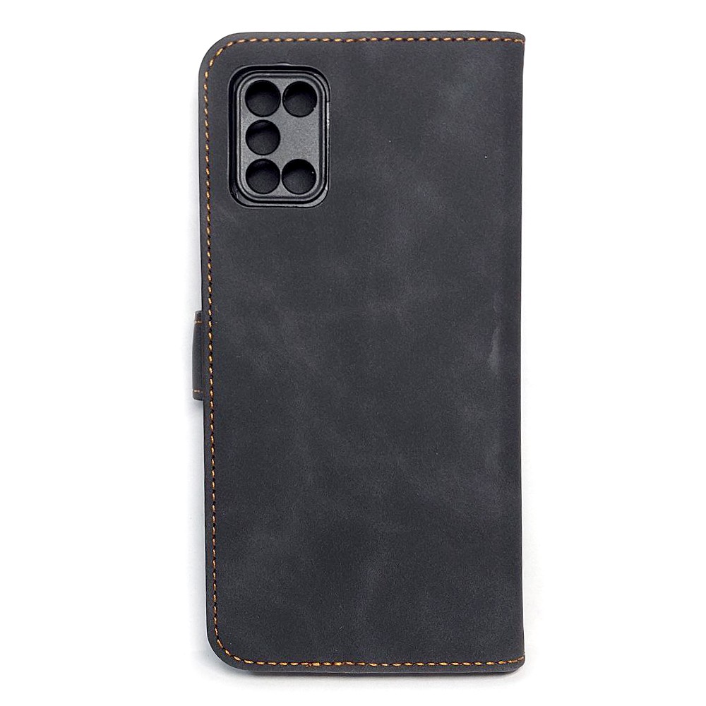 Книжка Cover Stylish Slot Matte для Samsung A31 чорна-1