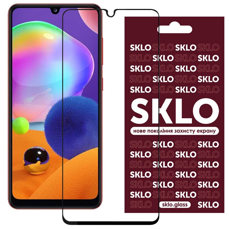 Захисне скло SKLO 3D (full glue) для Samsung A31-0