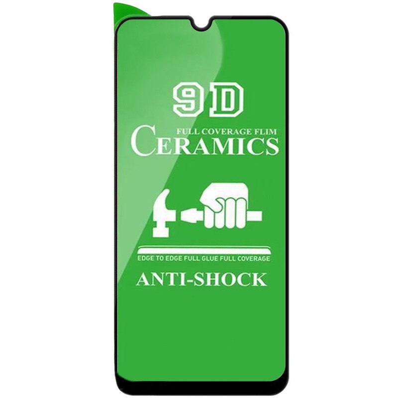 Гнучке скло Ceramic для Samsung A31/A22/M32/A32 з чорною рамкою-0