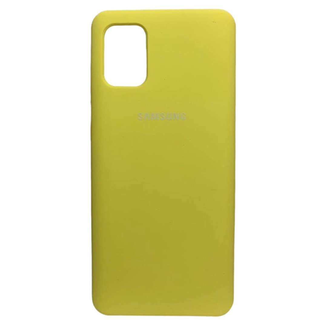 Silicone Case для Samsung A31 Yellow-0