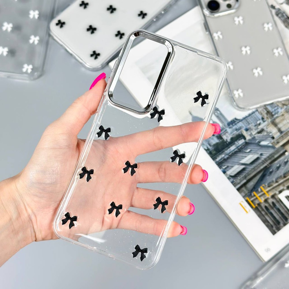 Накладка Shiny Crystal bow для Samsung A32 4G (Black)-0