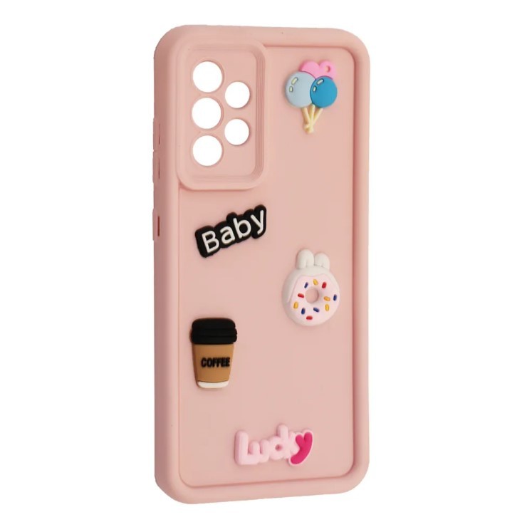 Чохол Pretty Toys для Samsung A52  (Light pink/Always Happy)-0