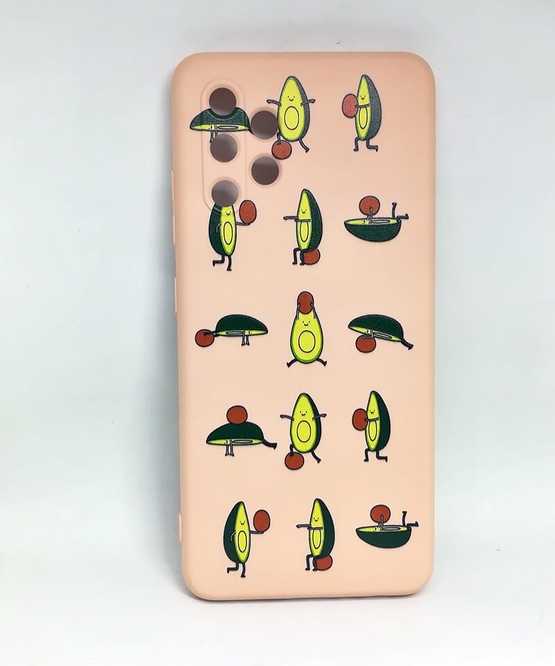 Накладка MiaMi Cartoon для Samsung A32 Pink Sand Avocado-0