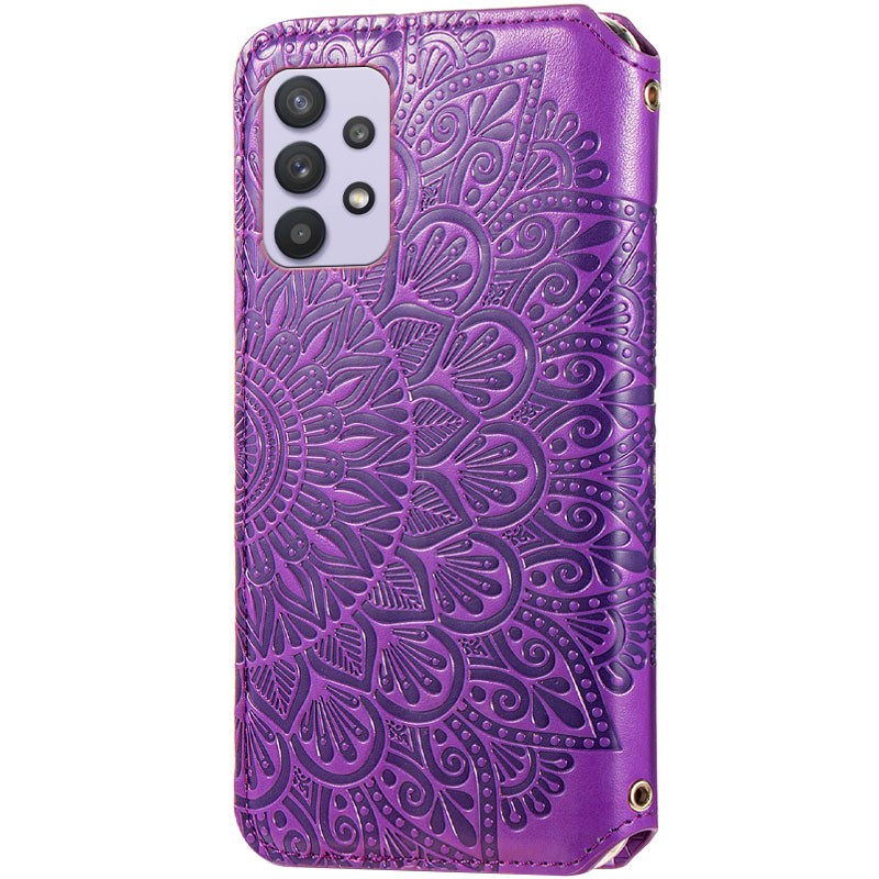 Книжка GETMAN Mandala для Samsung A52 4G  фіолетова-1