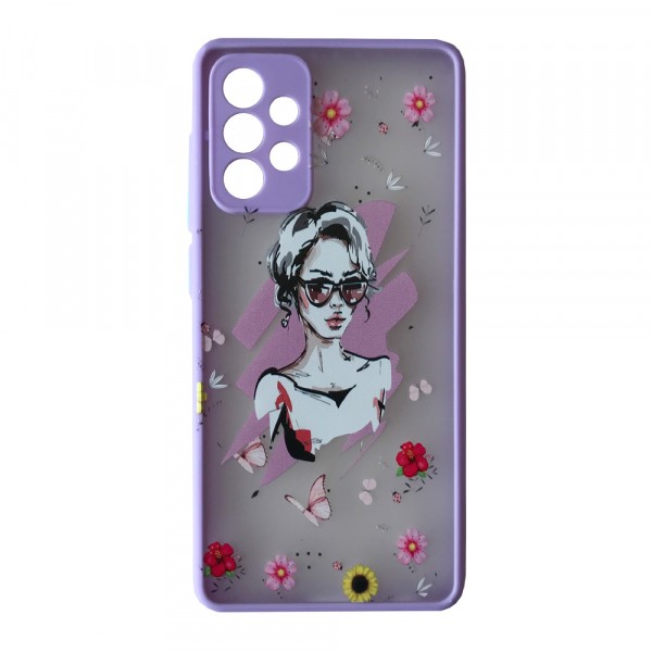 WAVE Cartoon Case Samsung A32 (flowers)-0