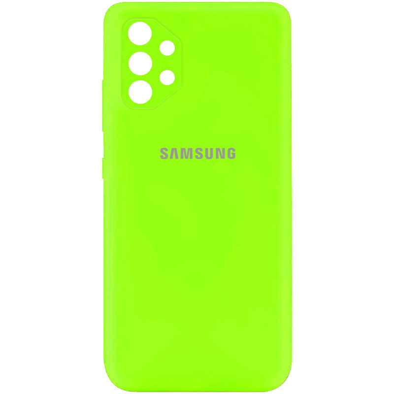 Silicone Cover My Color Full Camera (A) для Samsung A32 4G (Neon Green)-0