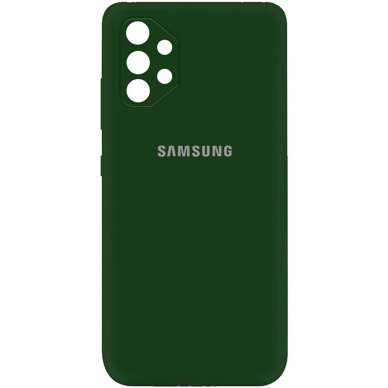 Silicone Cover My Color Full Camera (A) для Samsung A32 4G (Dark Green)-0