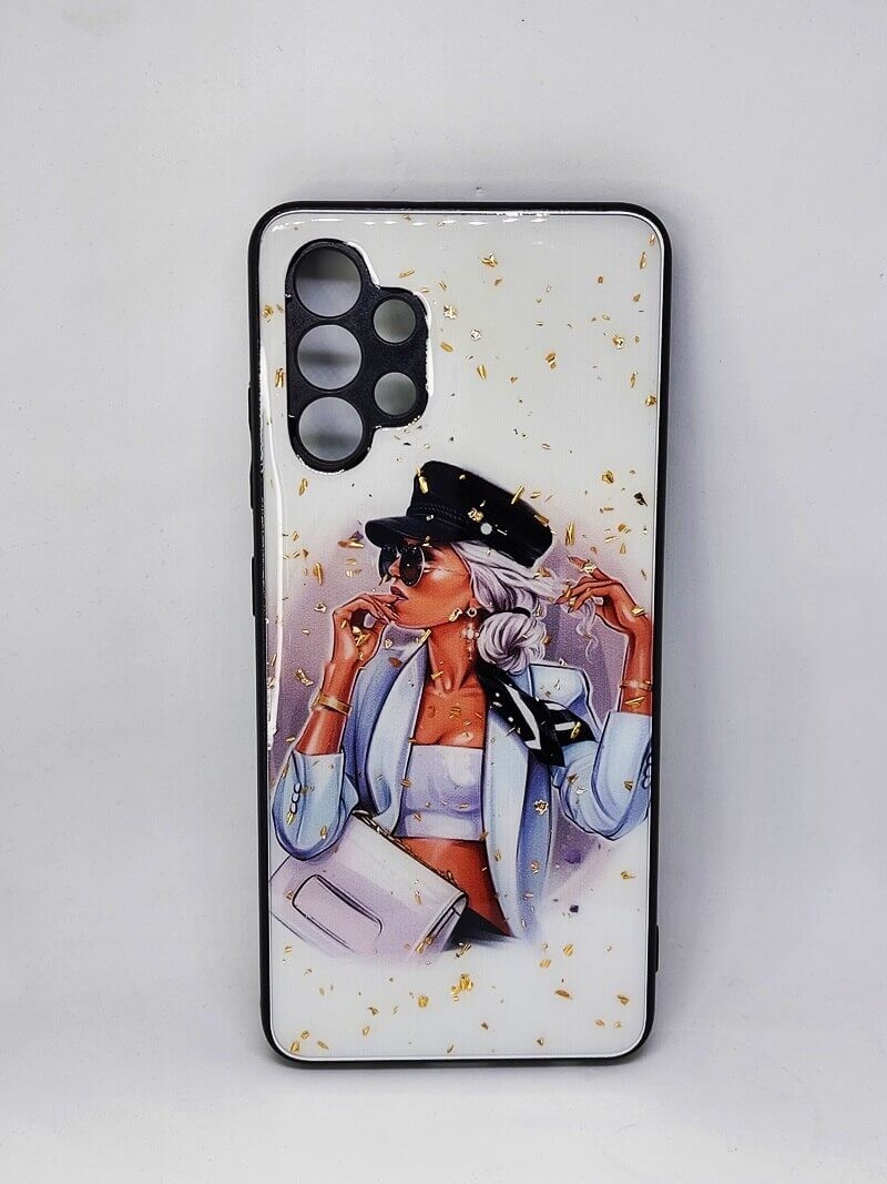 Накладка Mix Art для Samsung A32 4G Дівчина в білому піджаку-0