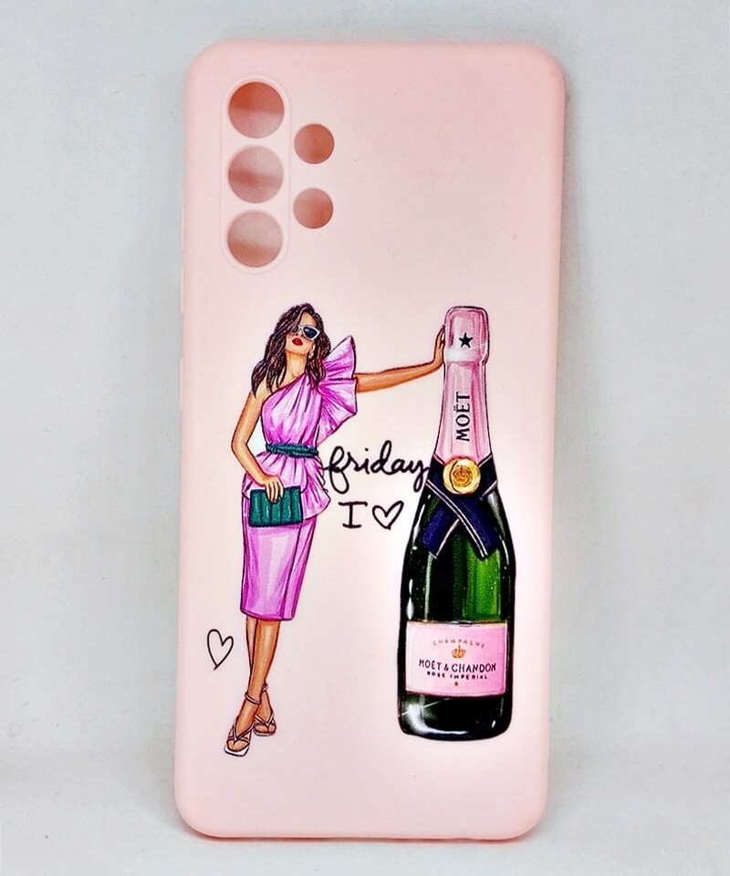 Накладка Candy color для Samsung A32  Champagne  (pink)-0