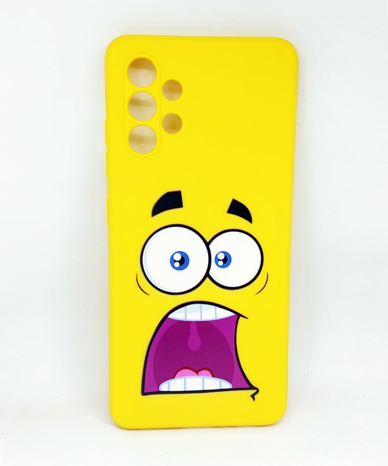 Накладка Candy color для Samsung A32  Face (yellow)-0