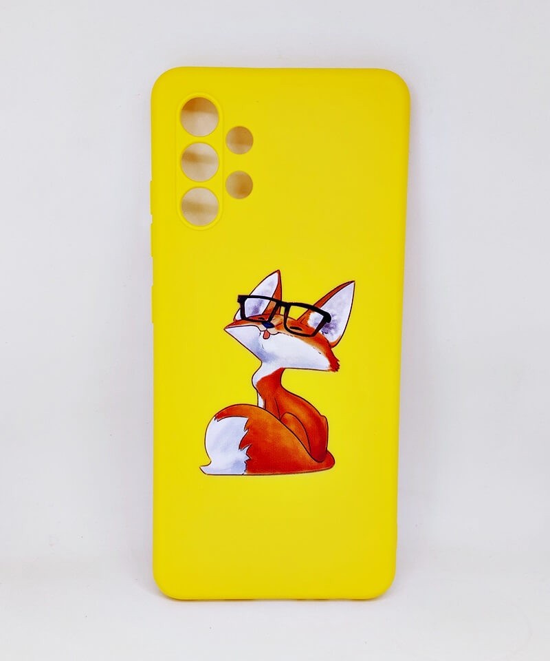 Накладка Candy color для Samsung A32  Fox (yellow)-0