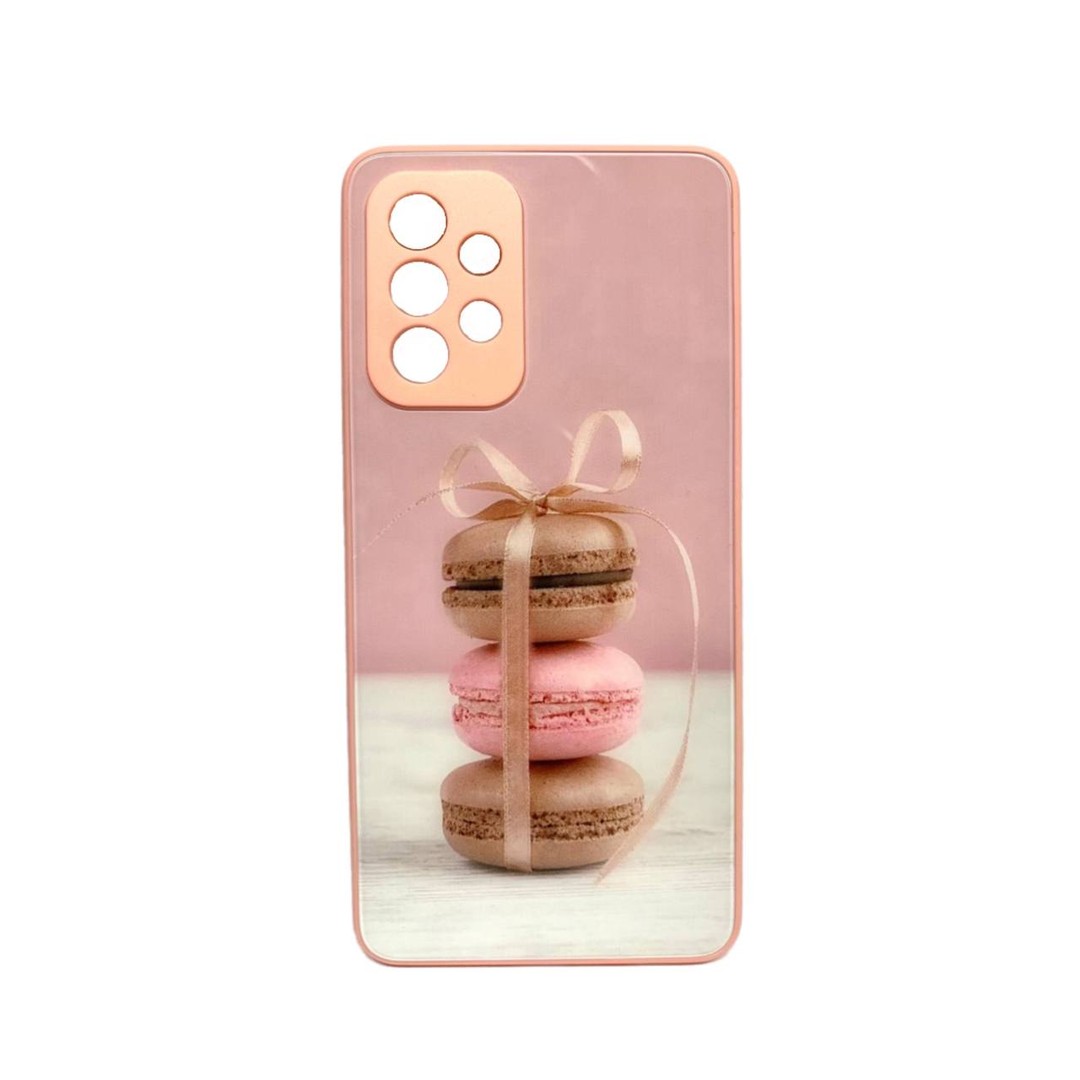 Накладка Marble Clouds для Samsung A52/A52s (Макарунс,скло)-0