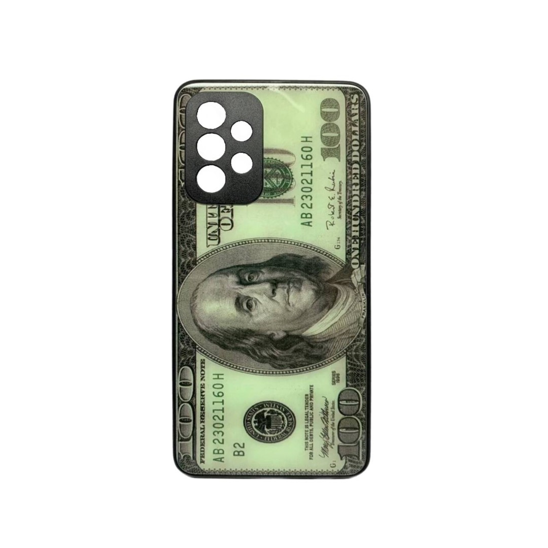 Накладка Marble Clouds для Samsung A52/A52s (Money,скло)-0
