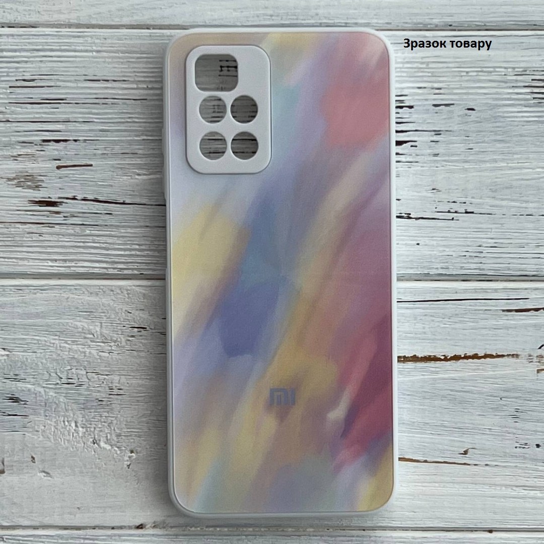 Накладка Glass Case Watercolor Logo для Samsung  A32 4G (Pink/white)-0