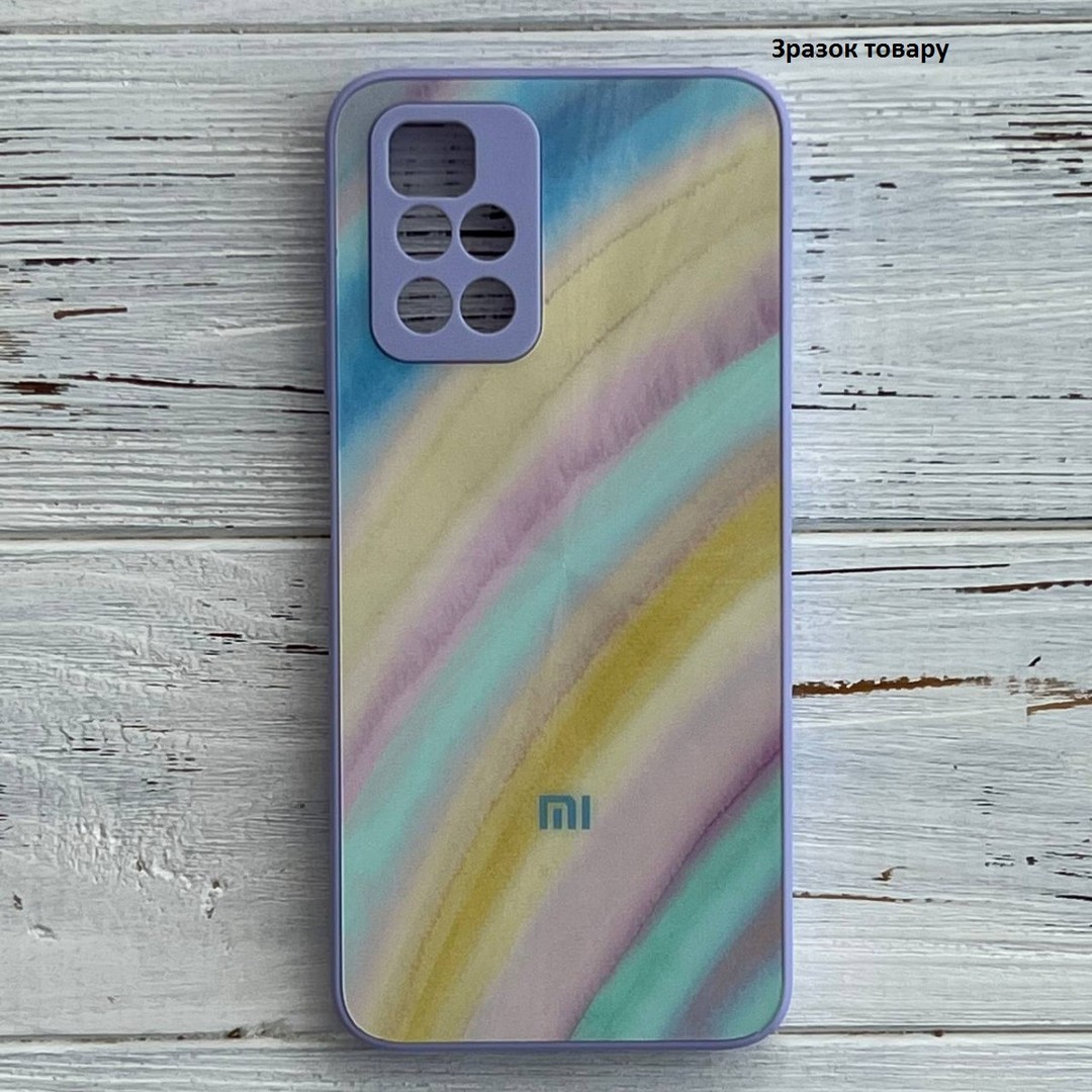 Накладка Glass Case Watercolor Logo для Samsung  A32 4G (Pink/violet)-0