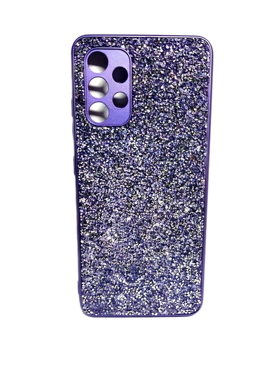 Накладка Grainy Diamonds для Samsung A32 4G фіолетова-0