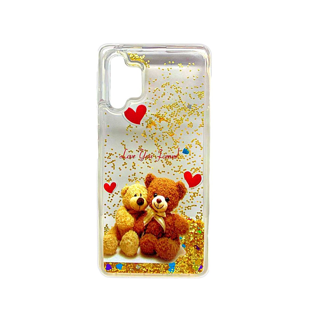 Накладка Fluid Painted для Samsung A32 4G Ведмедики (блисківки плавають)-0