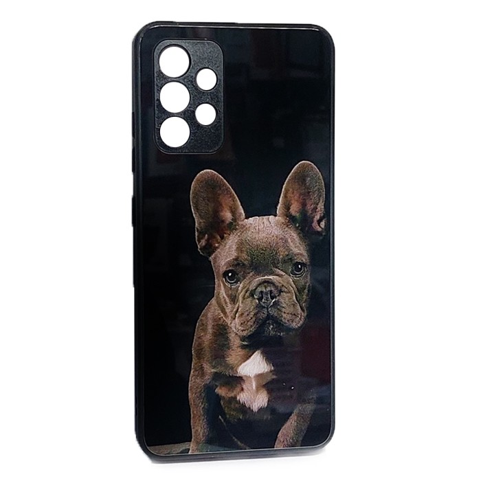Накладка Marble Clouds для Samsung A32 4G Dogs (скляний)-0