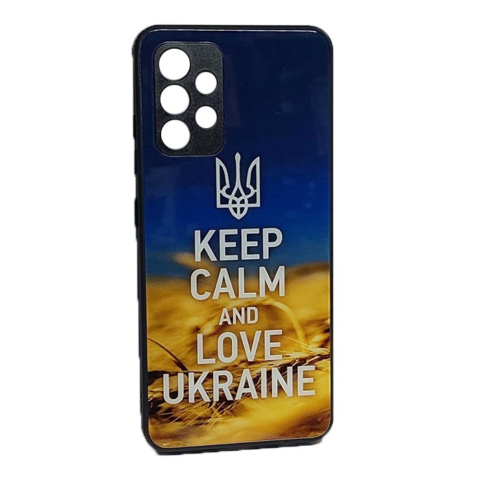 Накладка Marble Clouds для Samsung A32 4G KEEP CALM (скляний)-0