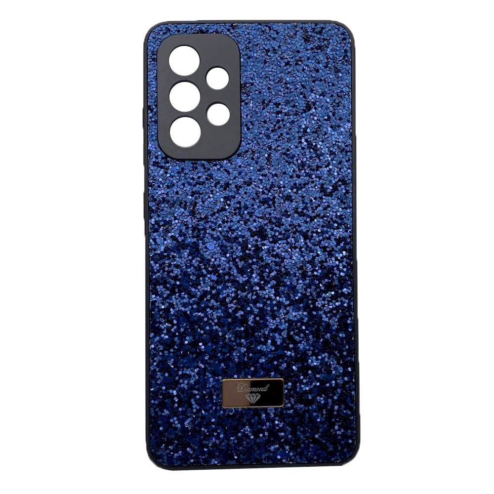 Накладка Bling Grainy Diamond Separate Camera для Samsung A32 4G (Синя)-0