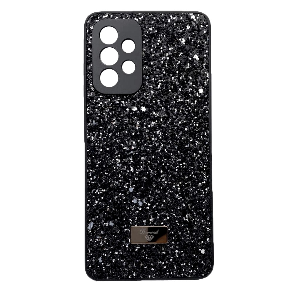 Накладка Bling Grainy Diamond Separate Camera для Samsung A32 4G (Чорна)-0