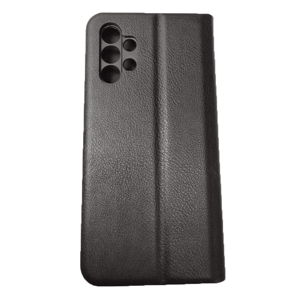 Книжка LEATHER для Samsung A32 4G  чорна-1