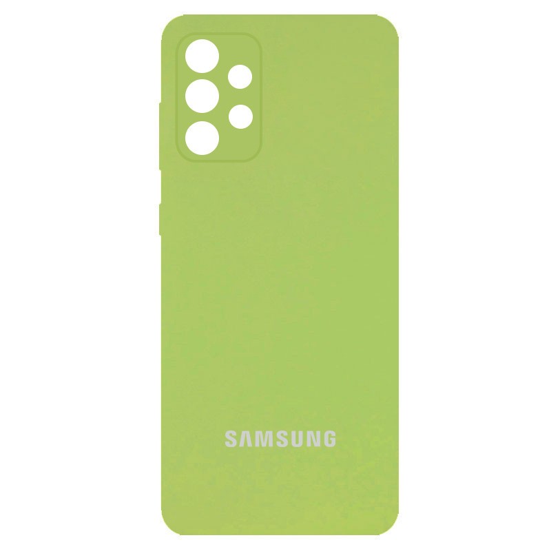 Silicone Cover Full Camera (AA) для Samsung A52 4G/A52 5G (Mint)-0