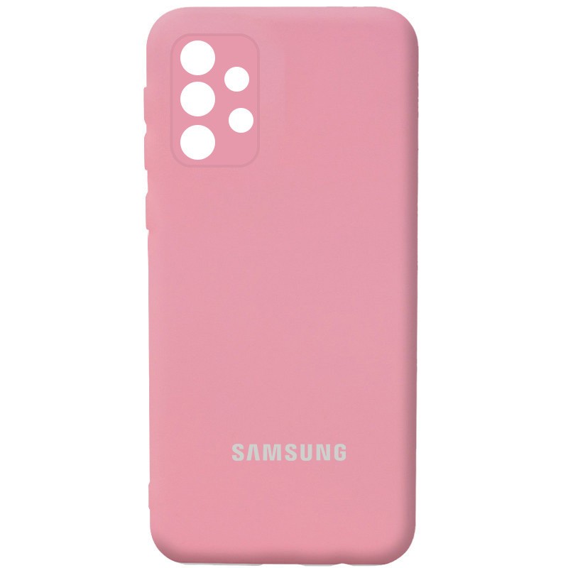 Silicone Cover Full Camera (AA) для Samsung A32 4G (Pink)-0