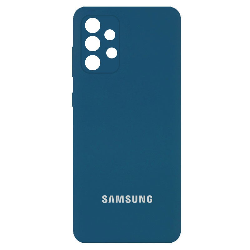 Silicone Cover Full Camera (AA) для Samsung A32 4G (Cosmos Blue)-0