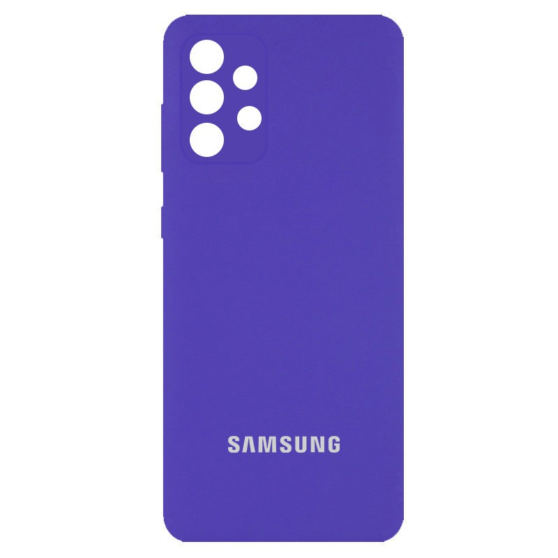 Silicone Cover Full Camera (AA) для Samsung A52 4G/A52 5G (Purple)-0