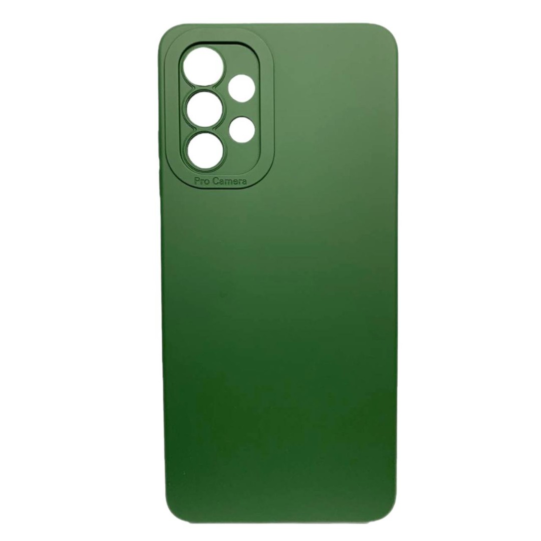Накладка Color style з мікрофіброю для Samsung A32 4G Dark green-0