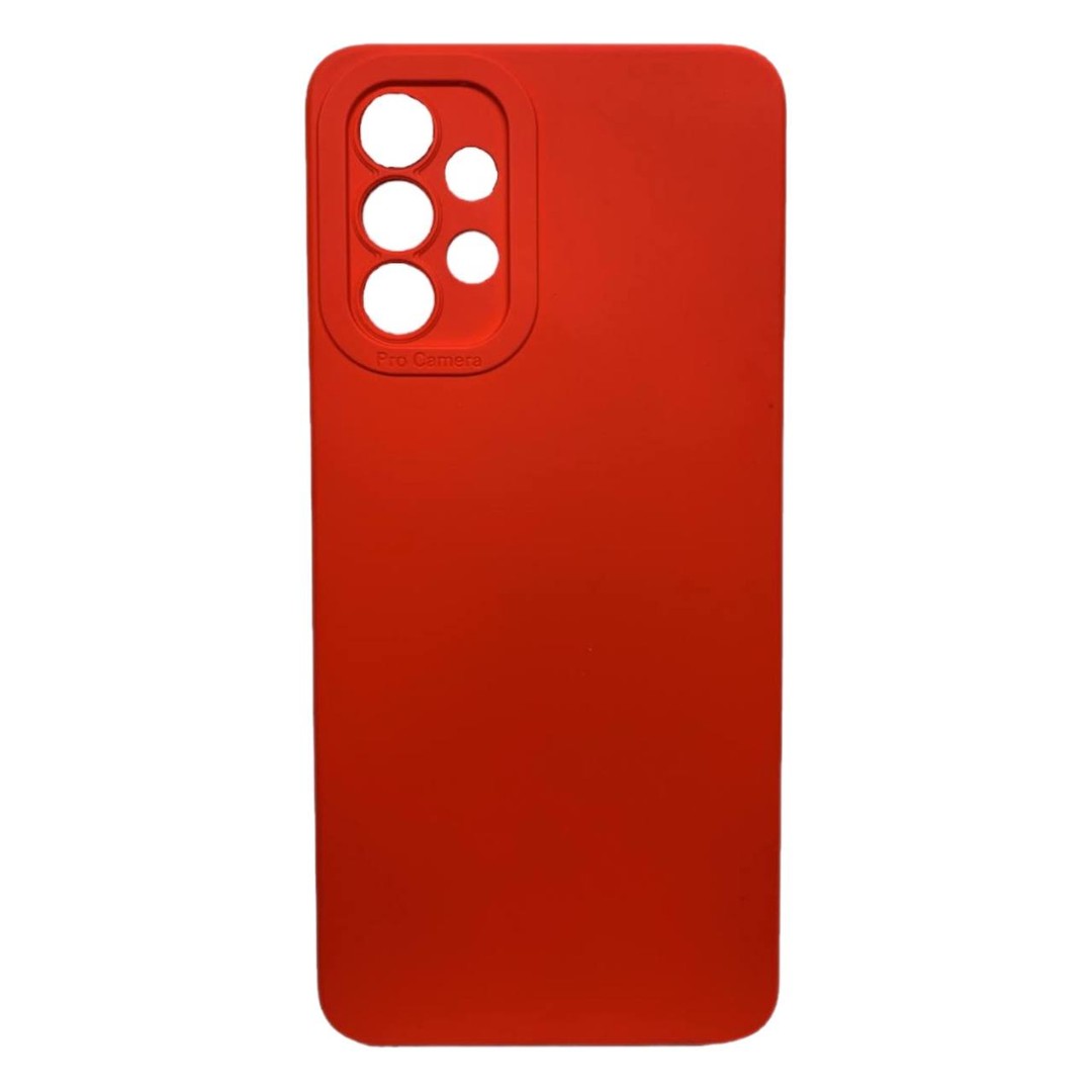 Накладка Color style з мікрофіброю для Samsung A32 4G Red-0